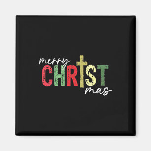 Aimant Joyeux Noël Christian Jésus Croix foi Religi