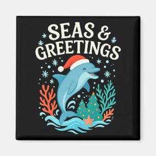 Aimant Joyeux Noël des mers profondes et salutations