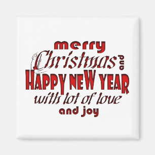 Aimant Joyeux Noël et Bonne Année