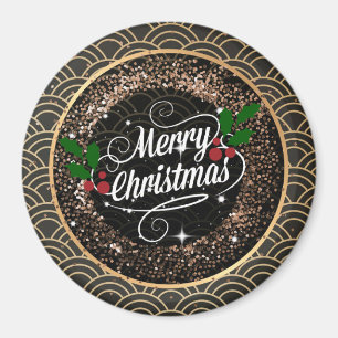 Aimant Joyeux Noël, étincelant et brillant,