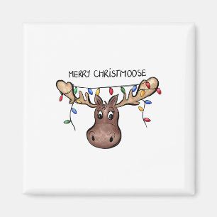 Aimant Joyeux Noël Moose Xmas Lover Holiday