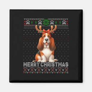 Aimant Joyeux Noël Pari Hound Amoureux de les chiens Vila