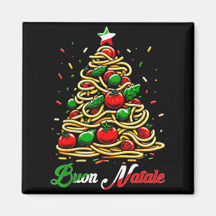 Aimant Joyeux Noël Pâtes Italiennes Arbre de Noël Xmas Po