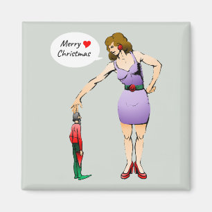 Aimant Joyeux Noël Petit Elfe