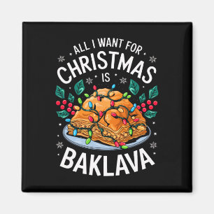 Aimant Joyeux Noël Tout Ce Que Je Veux Pour Noël Baklava 