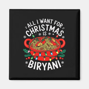 Aimant Joyeux Noël Tout Ce Que Je Veux Pour Noël Biryani 