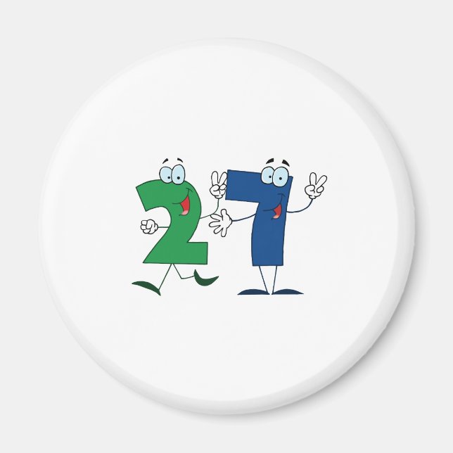 Aimant Joyeux numéro 27 (Devant)