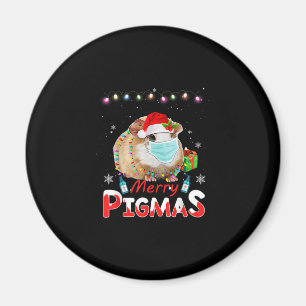 Aimant Joyeux Pigmas Masque Visage Drôle Guinée Cochon No
