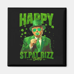 Aimant Joyeux St Pat Rizz Day Funny St Patricks Day Trump