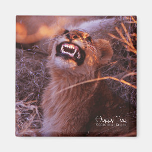 Aimant Joyeux Tau, Lion Cub souriant