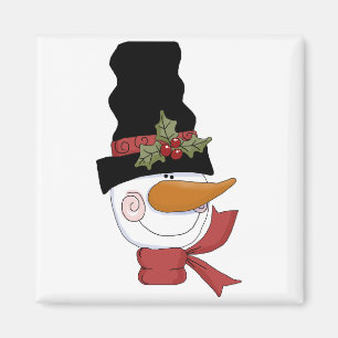 Aimant Joyeux tee-shirts et cadeaux Snowman