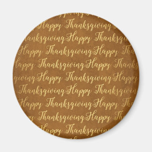 Aimant Joyeux Thanksgiving écriture