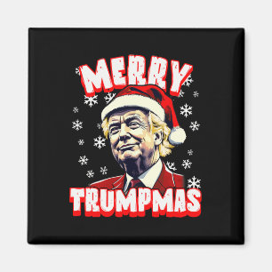 Aimant Joyeux Trumpmas Noël Trump Père Noël Trump Noël