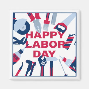 Aimant Joyeux week-end de la fête du travail