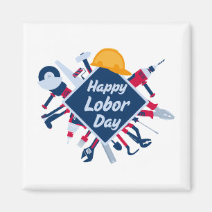 Aimant Joyeux week-end prolongé de la fête du Travail