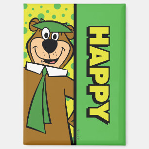 Aimant Joyeux Yogi Bear