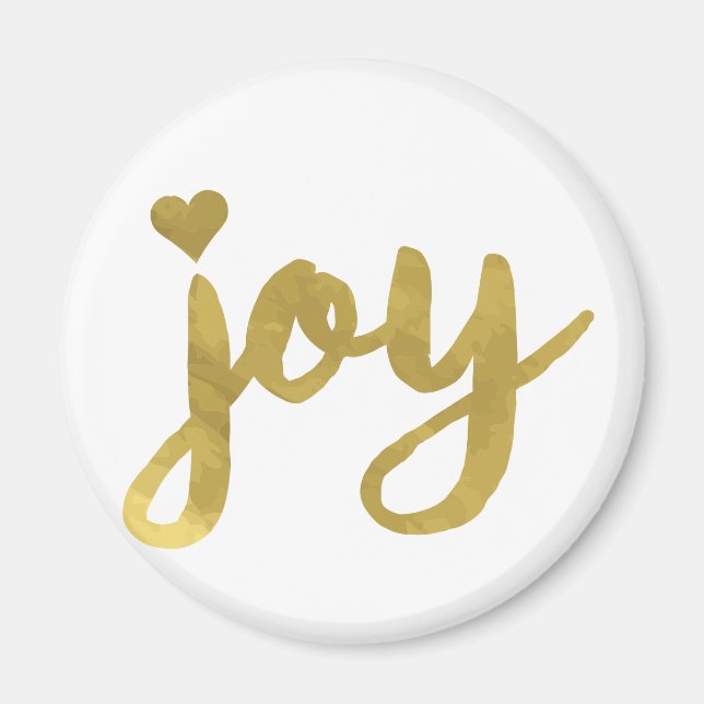 Aimant Joyful Joyful J'ai la joie plein de Joy Gold Art (Devant)