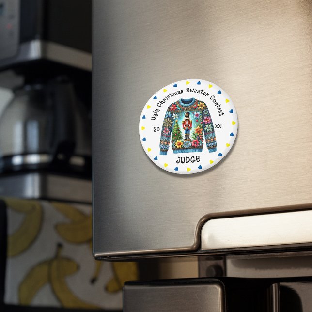 Aimant Juge du concours de pull de Noël (Créateur téléchargé)