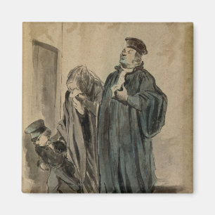 Aimant Juge, femme et enfant