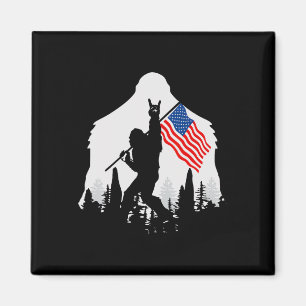 Aimant Juillet Chemise Bigfoot Sasquatch États-Unis Drape