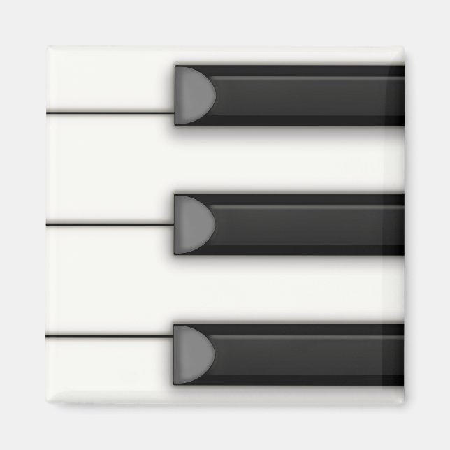 Aimant Jumbo Piano Keys Détail de la musique (Devant)