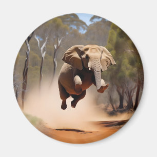 Aimant "Jumping Joy : Le saut des éléphants Animés"