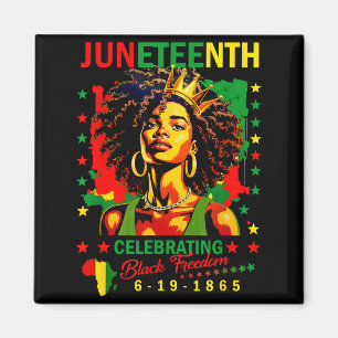 Aimant Juneteenth célèbre la journée de la liberté noire