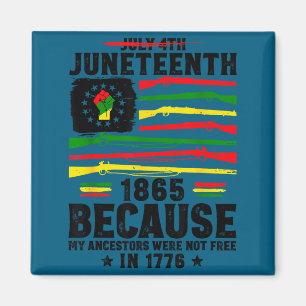 Aimant Juneteenth liberté 1865 droits africain fierté noi