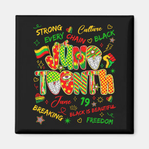 Aimant Juneteenth liberté noire africaine 19 juin 1865