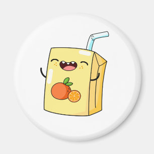 Aimant Jus d'orange cuite Kawaii
