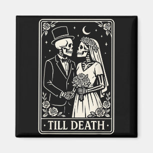 Aimant Jusqu'à la mort Squelette Amour Couple Gothique Ma