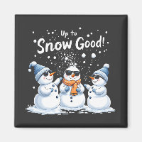 Jusqu'à la neige bon drôle neige Noël Snowman