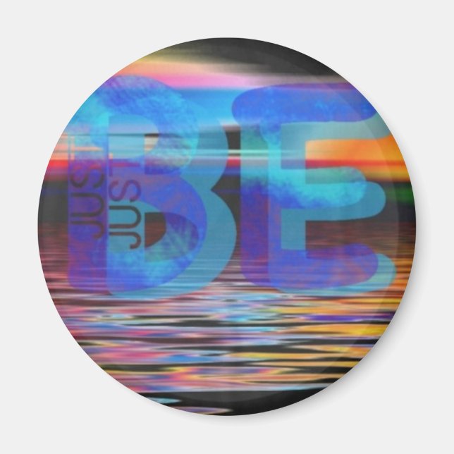 Aimant JUSTE ÊTRE Cité Cadeaux de pleine conscience pour  (Devant)