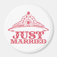 Juste marié Princesse mariée Tiara Mariages