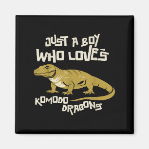 Aimant Juste Un Garçon Qui Aime Komodo Dragons Animal Rep