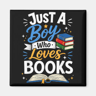 Aimant Juste un garçon qui aime les livres Club de lectur