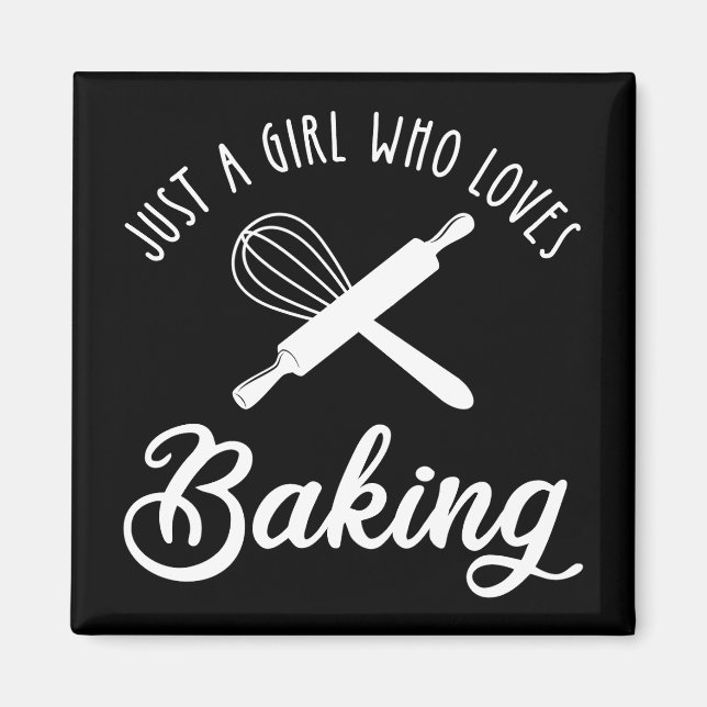 Aimant Juste Une Fille Qui Aime Faire La Cuisine (Devant)