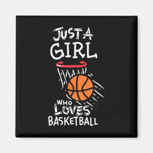 Aimant Juste une fille qui aime jouer au basket-ball