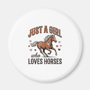 Aimant Juste Une Fille Qui Aime Les Chevaux Chemise Vinta