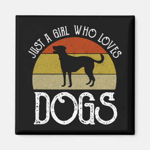 Aimant Juste Une Fille Qui Aime Les Chiens