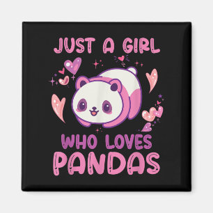 Aimant Juste Une Fille Qui Aime Les Pandas Drôle Citation