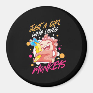 Aimant Juste Une Fille Qui Aime Les Singes