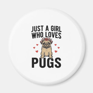 Aimant Juste une fille qui aime les T-shirts de conceptio