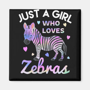 Aimant juste une fille qui aime les zèbres