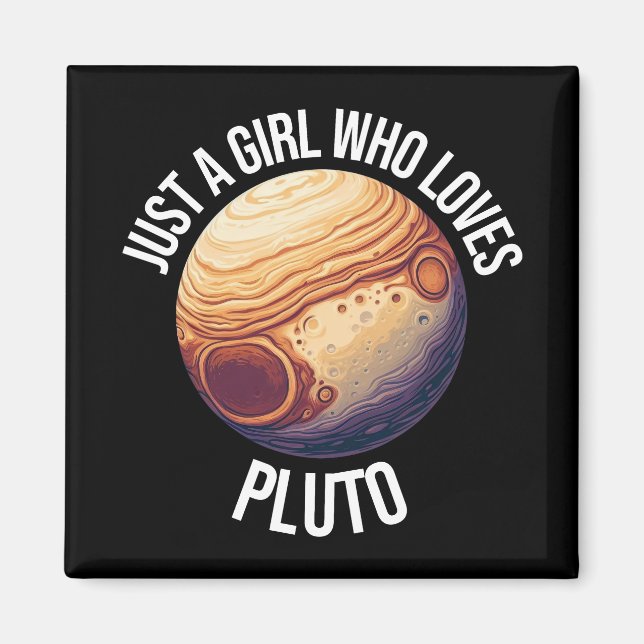 Aimant Juste une fille qui aime Pluton (Devant)