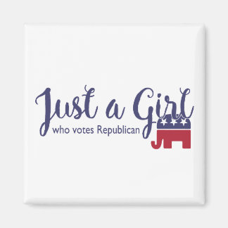 Aimant Juste une fille qui vote l'aimant républicain