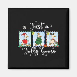 Aimant Juste Une Oie Jolly Drôle Joyeux Goosemas Mignonne
