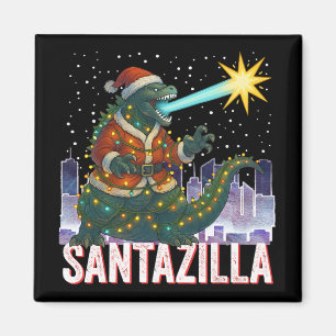 Aimant Kaiju Noël Santazilla Monstre Japonais Dinosaure