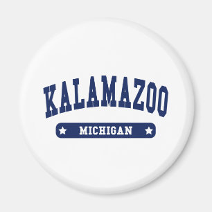 Aimant Kalamazoo Michigan College Style tee - shirt