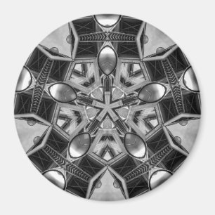 Aimant Kaleidoscope Star gris foncé...